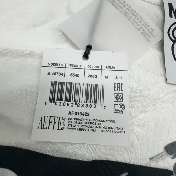 Moschino Moschino Teddy Bear Print Cotton T-Shirt 0079 Size M / US 6-8 / IT 42-44 - 5 Thumbnail