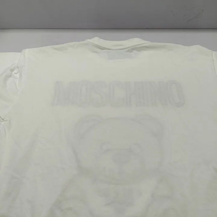 Moschino Moschino SS21 Bear Print White T-Shirt 0079 Size S / US 4 / IT 40 - 6 Thumbnail