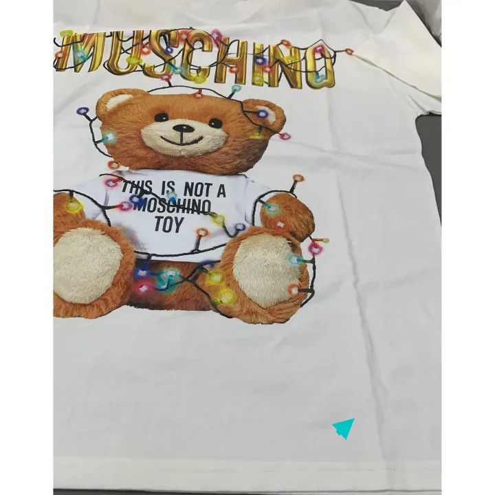 Moschino Moschino Colorful Teddy Bear Print T-Shirt 0079 Size XS / US 0-2 / IT 36-38 - 4 Thumbnail