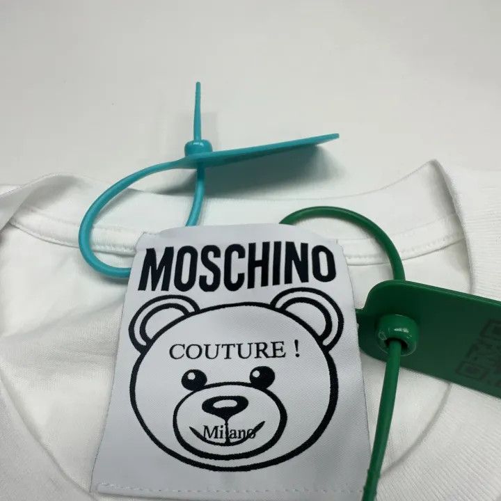 Moschino Moschino Bear Print Short Sleeve T-Shirt 0079 Size S / US 4 / IT 40 - 2 Thumbnail