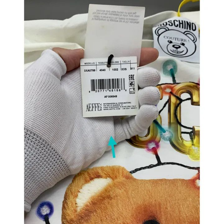 Moschino Moschino Colorful Teddy Bear Print Short Sleeve T-Shirt 0079 Size XXS / US 00 / IT 34 - 4 Thumbnail