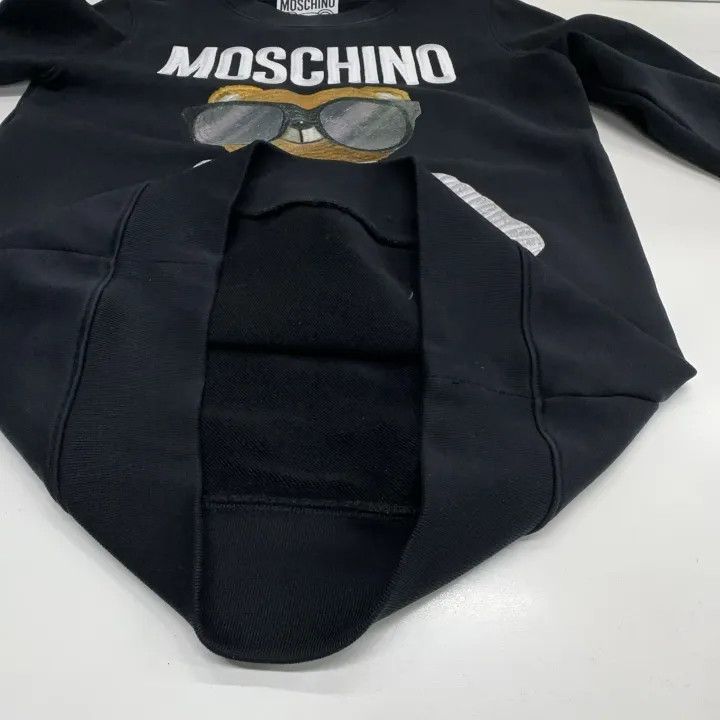 Moschino Moschino Teddy Bear Graphic Long Sleeve Sweatshirt 0079 Size M / US 6-8 / IT 42-44 - 14 Thumbnail
