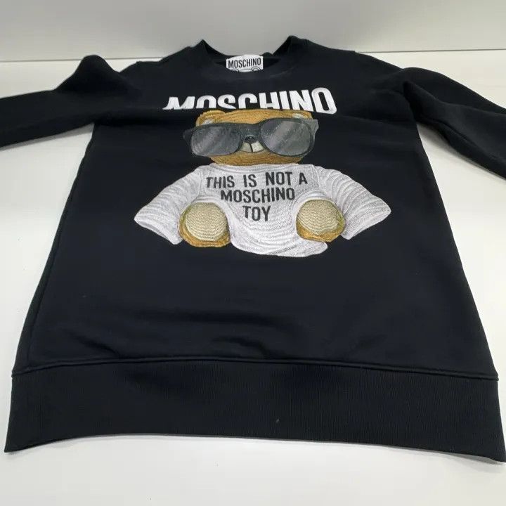 Moschino Moschino Teddy Bear Graphic Long Sleeve Sweatshirt 0079 Size M / US 6-8 / IT 42-44 - 12 Thumbnail