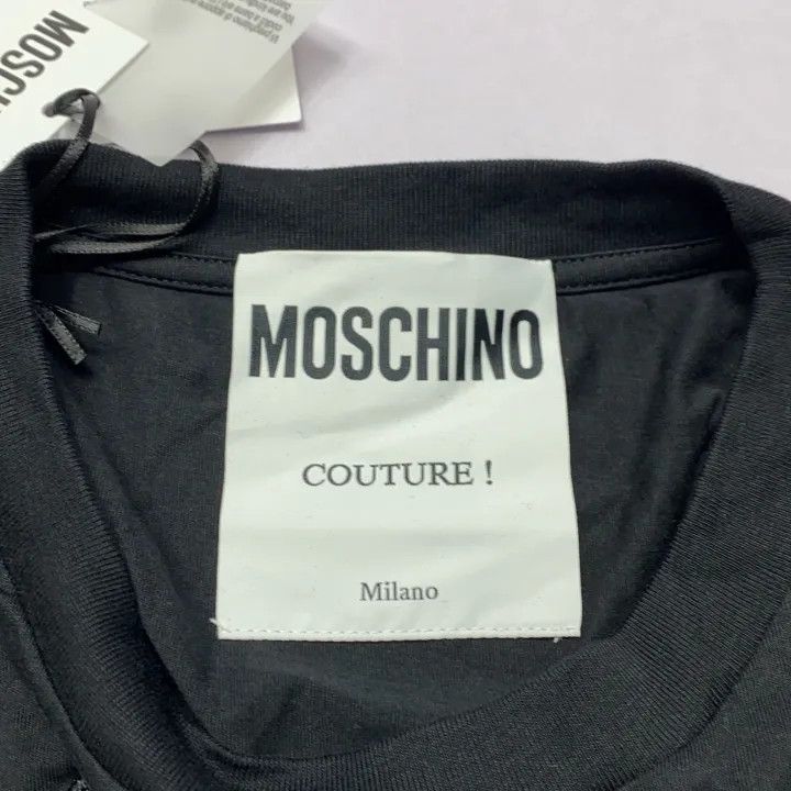 Moschino Moschino Graphic Logo Short Sleeve T-Shirt 0079 Size S / US 4 / IT 40 - 3 Thumbnail