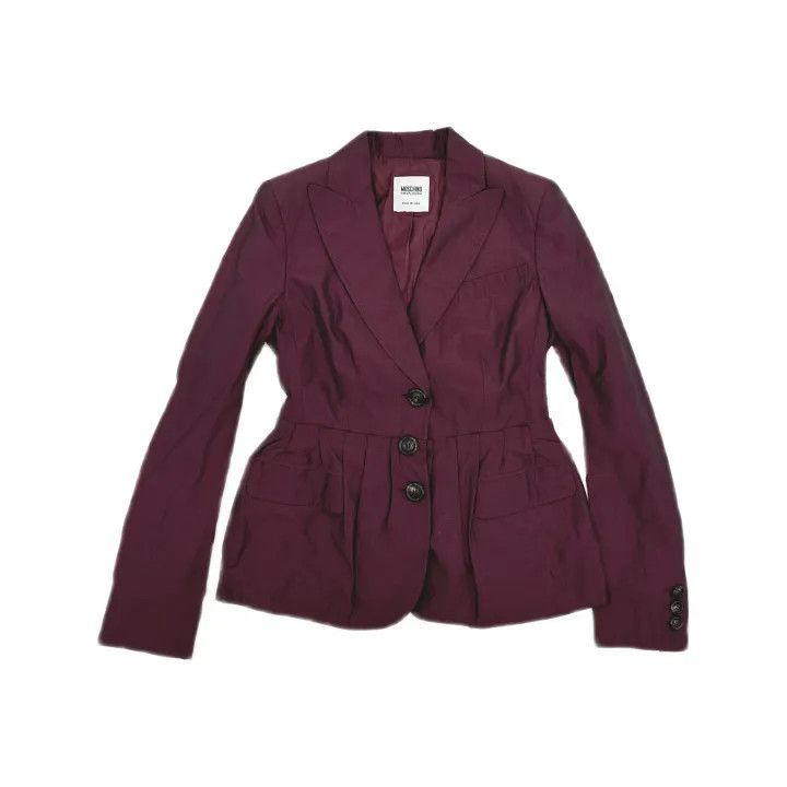 Moschino Moschino Stylish Purple Tailored Blazer with Pockets 0079 Size M / US 6-8 / IT 42-44 - 2 Thumbnail