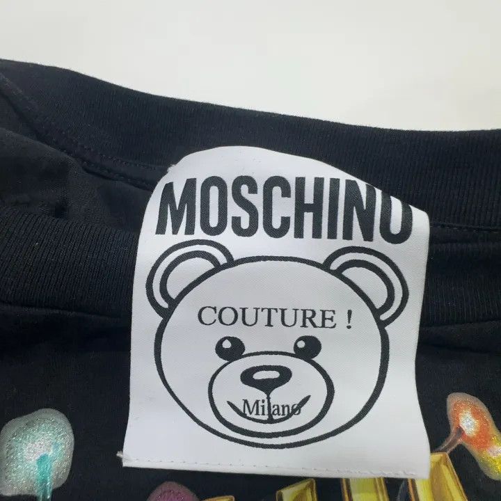 Moschino Moschino Christmas Bear Print Short Sleeve T-Shirt 0079 Size L / US 10 / IT 46 - 14 Thumbnail