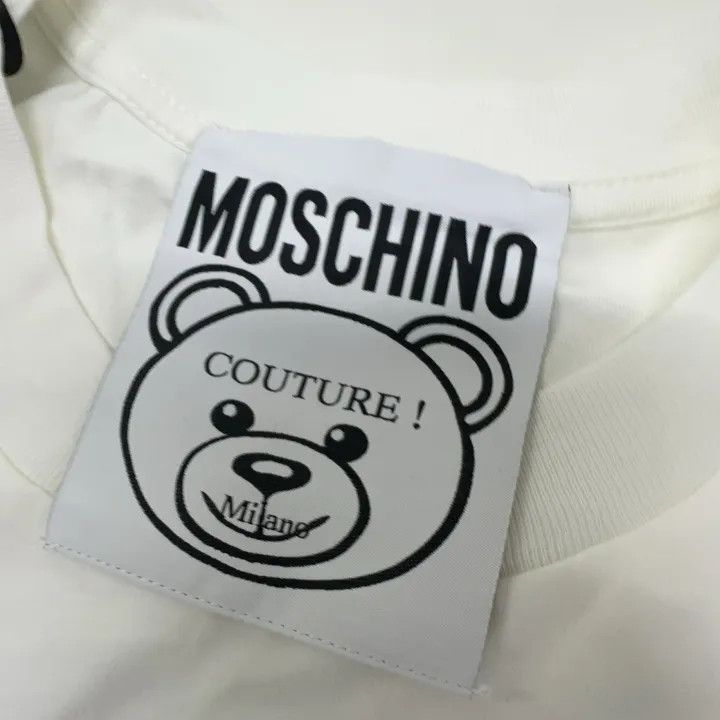 Moschino Moschino Teddy Bear Graphic Cotton T-Shirt 0079 Size XXS / US 00 / IT 34 - 5 Thumbnail
