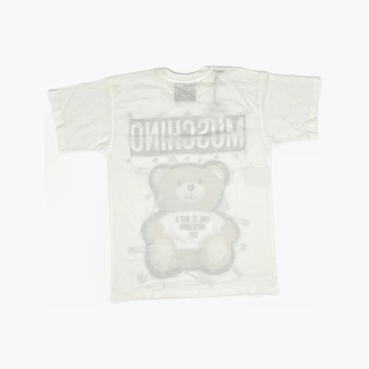 Moschino Moschino Teddy Bear Graphic Cotton T-Shirt 0079 Size XXS / US 00 / IT 34 - 3 Thumbnail