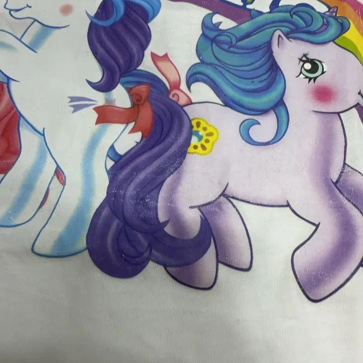 Moschino Moschino Rainbow Pony Print Short Sleeve T-Shirt 0079 Size XS / US 0-2 / IT 36-38 - 4 Thumbnail