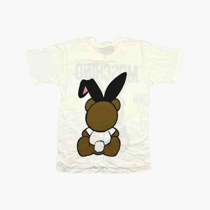Moschino Moschino Bunny Ear Cotton T-shirt for Women 0079 Size XS / US 0-2 / IT 36-38 - 3 Thumbnail