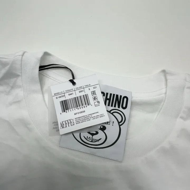 Moschino Moschino Bear Print Oversized T-Shirt 0079 Size S / US 4 / IT 40 - 4 Thumbnail