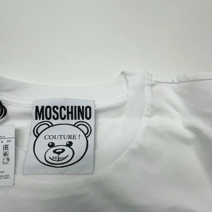 Moschino Moschino Bear Print Oversized T-Shirt 0079 Size S / US 4 / IT 40 - 3 Thumbnail