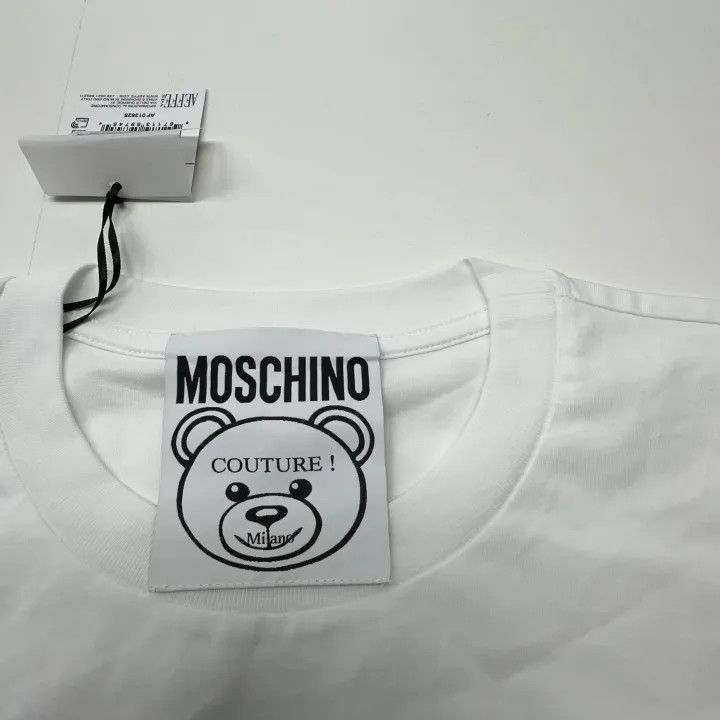 Moschino Moschino SS23 White Teddy Bear Print T-Shirt 0079 Size M / US 6-8 / IT 42-44 - 3 Thumbnail