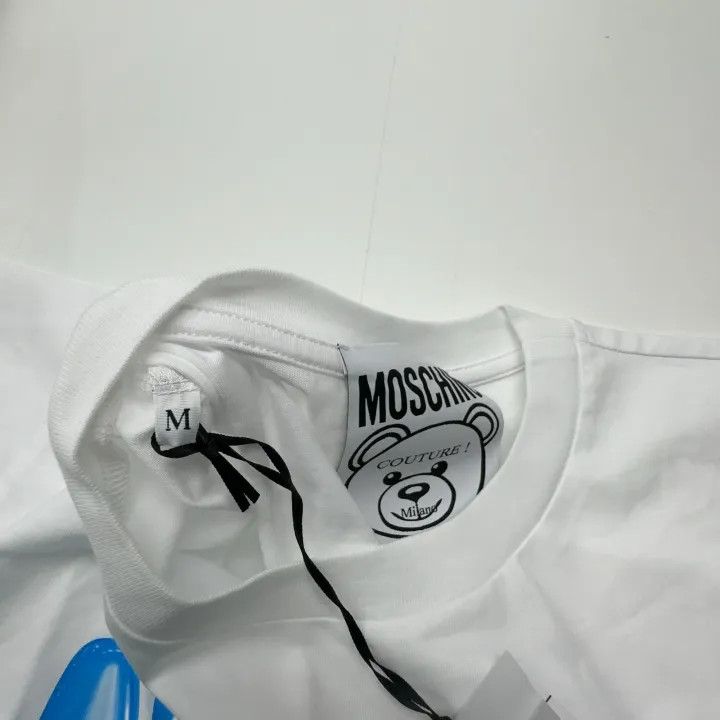 Moschino Moschino SS23 White Teddy Bear Print T-Shirt 0079 Size M / US 6-8 / IT 42-44 - 5 Thumbnail