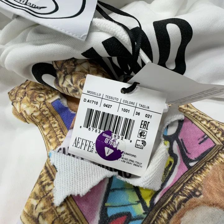 Moschino Moschino White Teddy Bear Graphic Hoodie 0079 Size S / US 4 / IT 40 - 6 Thumbnail