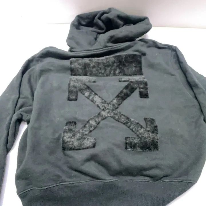 Off-White Off-White Printed Hooded Long Sleeve T-Shirt 0079 Size S / US 4 / IT 40 - 6 Thumbnail