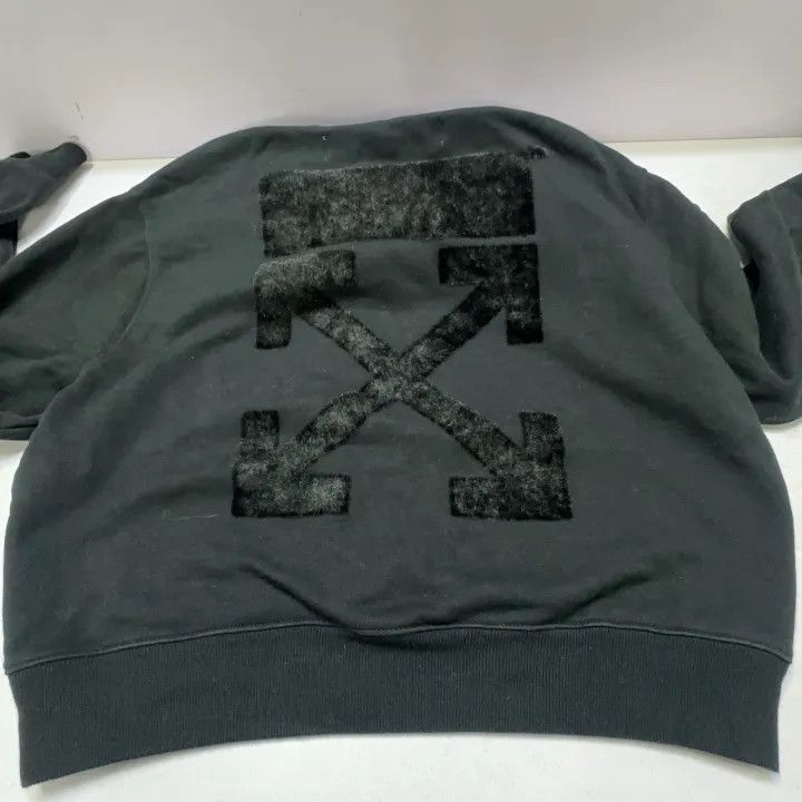 Off-White Off-White Printed Hooded Long Sleeve T-Shirt 0079 Size S / US 4 / IT 40 - 12 Thumbnail