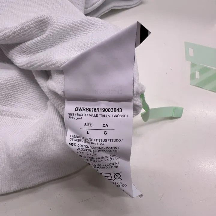 Off-White Off-White Logo Print Loose Hoodie for Women 0079 Size L / US 10 / IT 46 - 5 Thumbnail