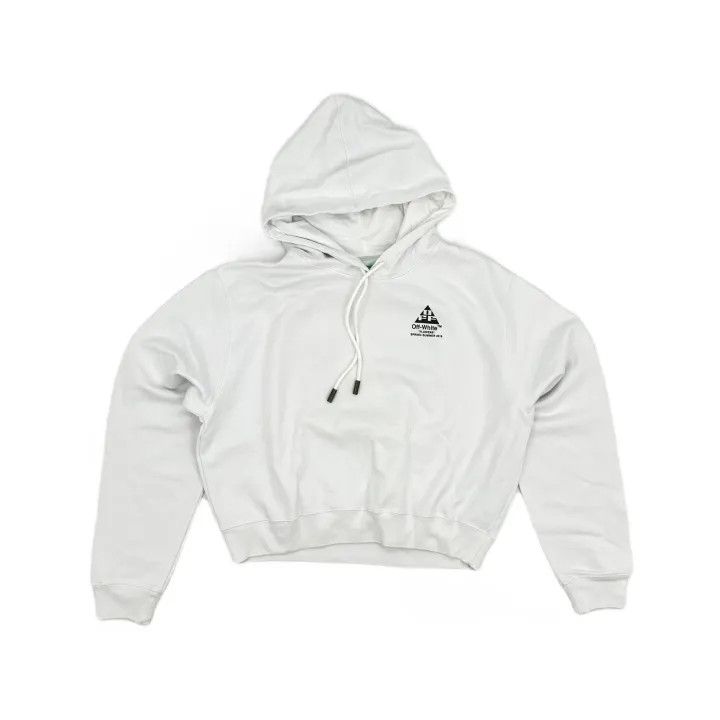 Off-White Off-White Logo Print Loose Hoodie for Women 0079 Size L / US 10 / IT 46 - 2 Thumbnail
