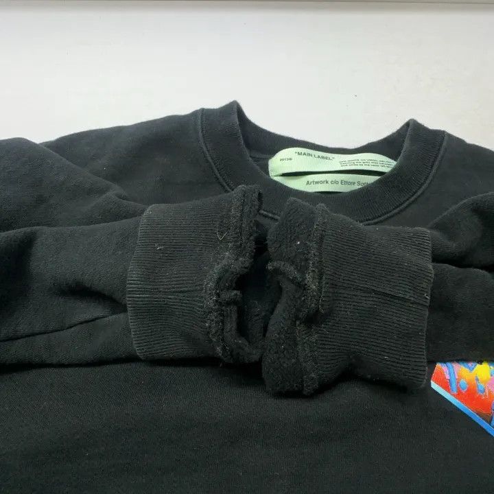 Off-White Off-White Black Long Sleeve Sweatshirt for Women 0079 Size S / US 4 / IT 40 - 8 Thumbnail