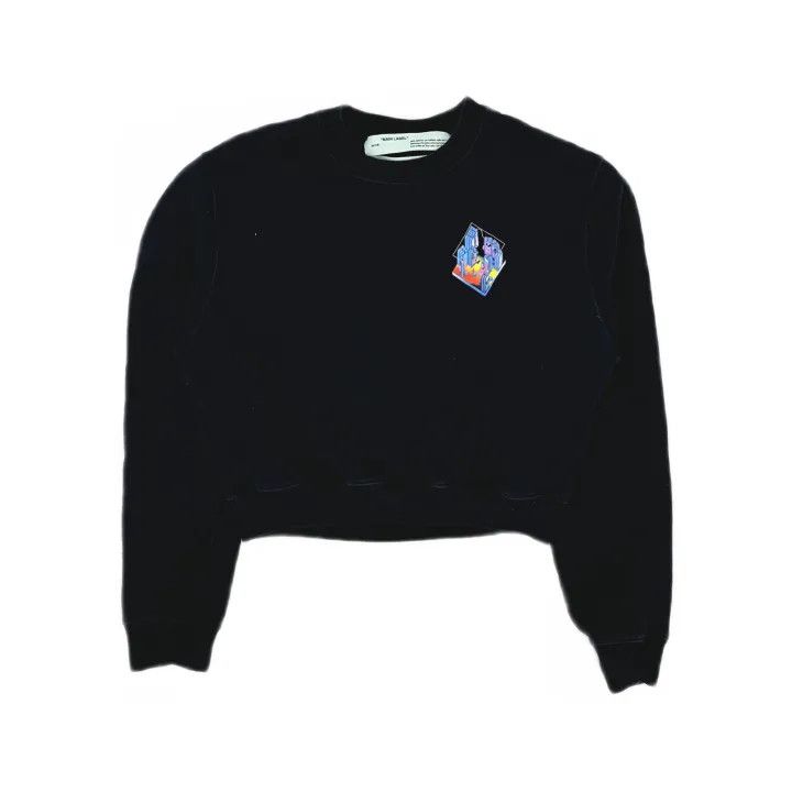 Off-White Off-White Black Long Sleeve Sweatshirt for Women 0079 Size S / US 4 / IT 40 - 2 Thumbnail