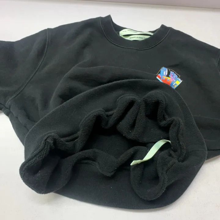 Off-White Off-White Black Long Sleeve Sweatshirt for Women 0079 Size S / US 4 / IT 40 - 10 Thumbnail