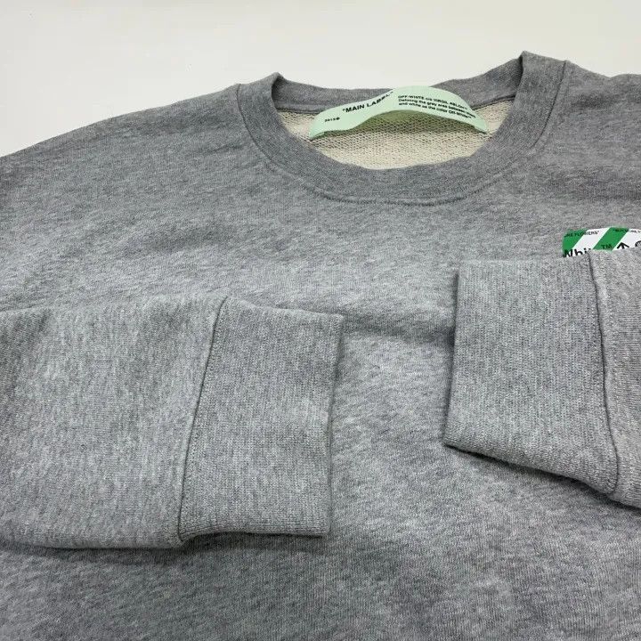 Off-White OFF-WHITE Gray Round Neck Sweatshirt for Women 0079 Size M / US 6-8 / IT 42-44 - 7 Thumbnail