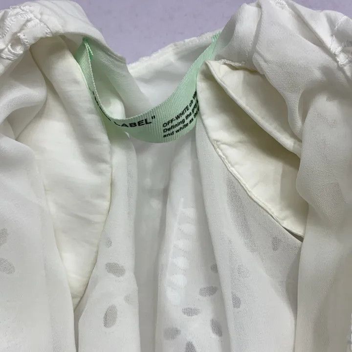 Off-White OFF-WHITE Hollow V-Neck Long Sleeve Dress 0079 Size M / US 6-8 / IT 42-44 - 7 Thumbnail