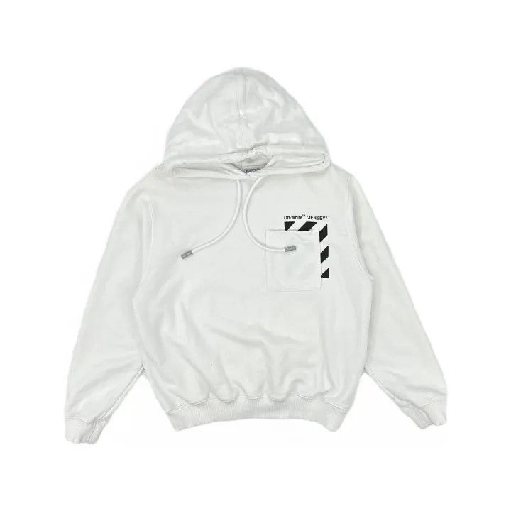 Off-White Off-White White Logo Print Hoodie for Women 0079 Size S / US 4 / IT 40 - 2 Thumbnail