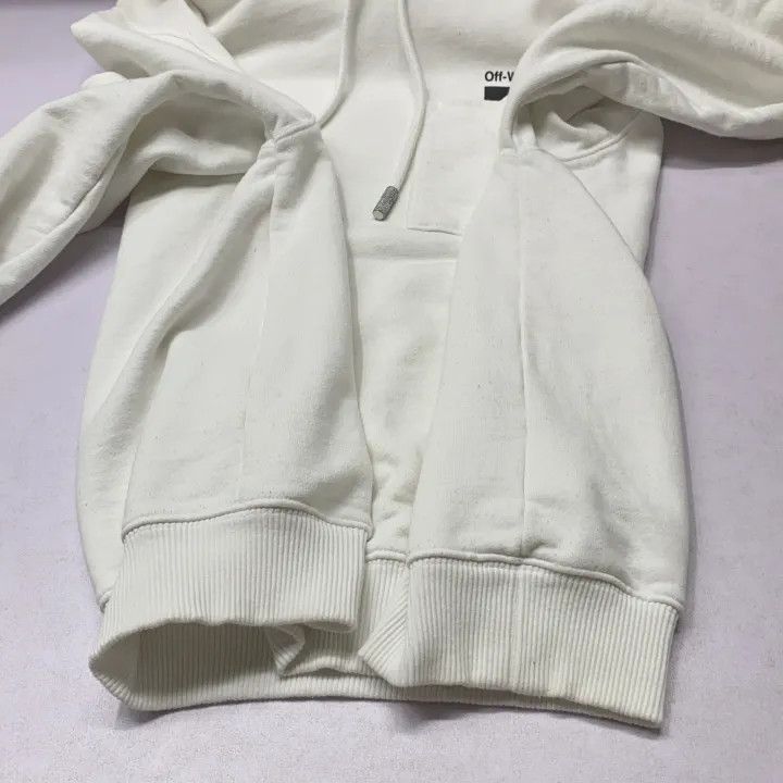 Off-White Off-White White Logo Print Hoodie for Women 0079 Size S / US 4 / IT 40 - 13 Thumbnail