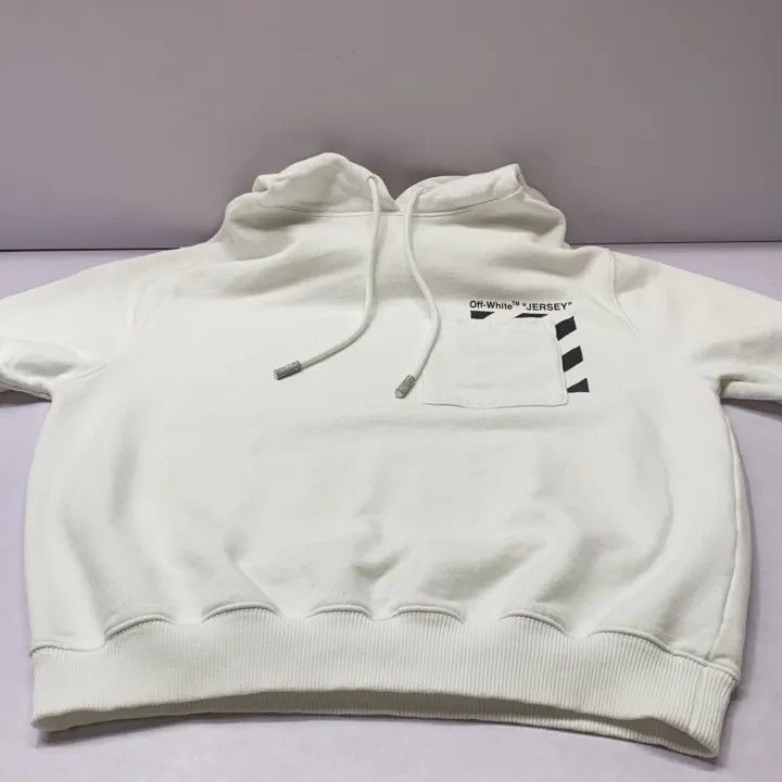 Off-White Off-White White Logo Print Hoodie for Women 0079 Size S / US 4 / IT 40 - 12 Thumbnail