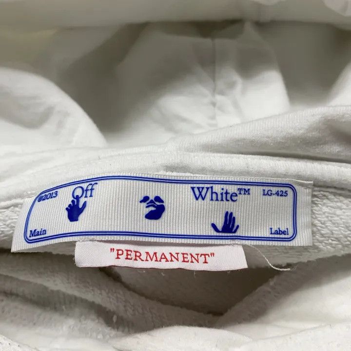 Off-White Off-White White Logo Print Hoodie for Women 0079 Size S / US 4 / IT 40 - 4 Thumbnail