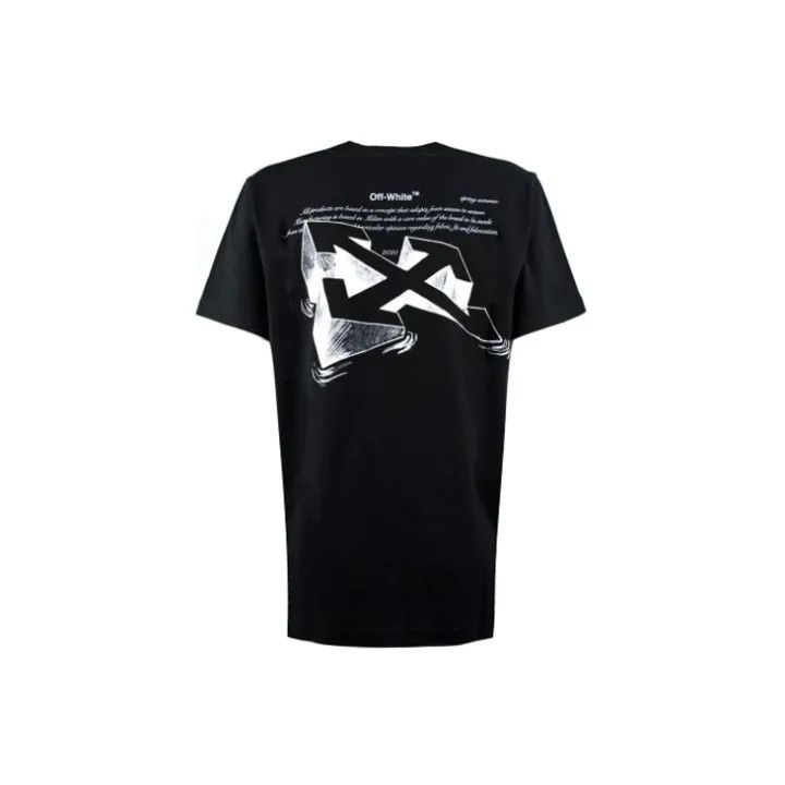 Off-White OFF-WHITE Black Short Sleeve T-Shirt with Arrow Print 0079 Size S / US 4 / IT 40 - 2 Thumbnail