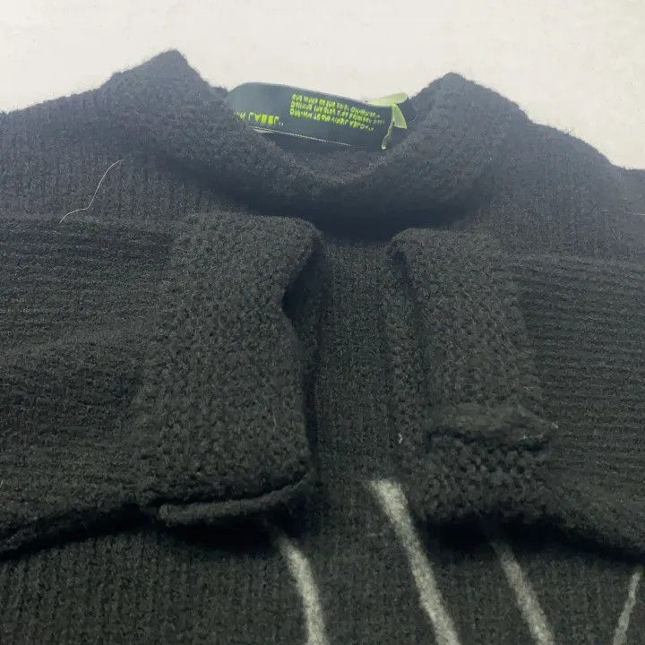 Off-White Off-White Black Logo Embroidered Sweater for Women 0079 Size S / US 4 / IT 40 - 7 Thumbnail
