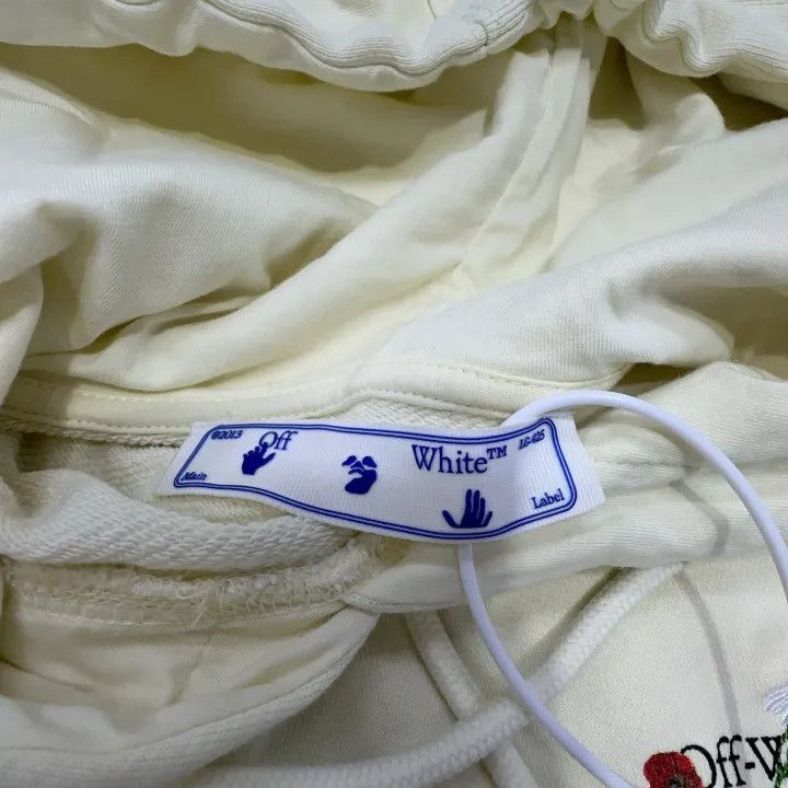 Off-White Off-White Floral Embroidered Hoodie 0079 Size XS / US 0-2 / IT 36-38 - 5 Thumbnail