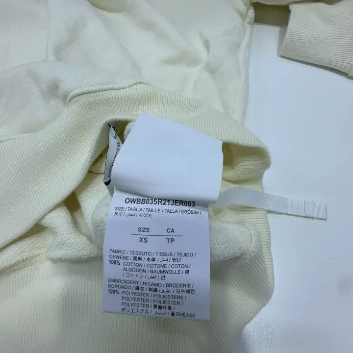 Off-White Off-White Floral Embroidered Hoodie 0079 Size XS / US 0-2 / IT 36-38 - 4 Thumbnail