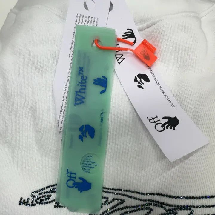 Off-White Off-White Logo Printed Cropped Hoodie 0079 Size M / US 6-8 / IT 42-44 - 7 Thumbnail