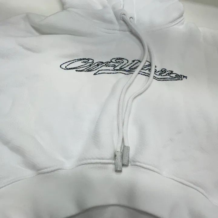 Off-White Off-White Logo Printed Cropped Hoodie 0079 Size M / US 6-8 / IT 42-44 - 9 Thumbnail
