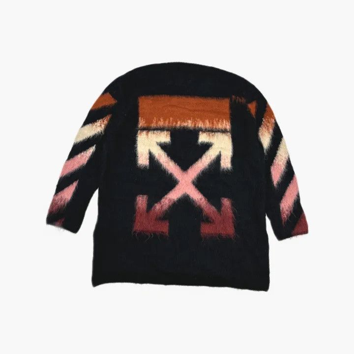 Off-White Off-White Geometric Gradient Mohair Sweater 0079 Size L / US 10 / IT 46 - 3 Thumbnail