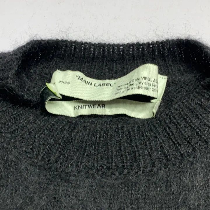 Off-White Off-White Geometric Gradient Mohair Sweater 0079 Size L / US 10 / IT 46 - 7 Thumbnail