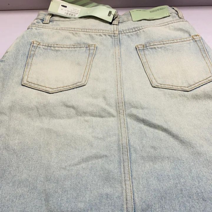 Off-White Off-White Asymmetrical Denim Skirt for Women 0079 Size 38" / US 16 / IT 52 - 9 Thumbnail