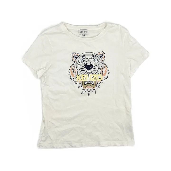 Kenzo KENZO Iconic Tiger Print Loose Short Sleeve Tee 0079 Size L / US 10 / IT 46 - 2 Thumbnail