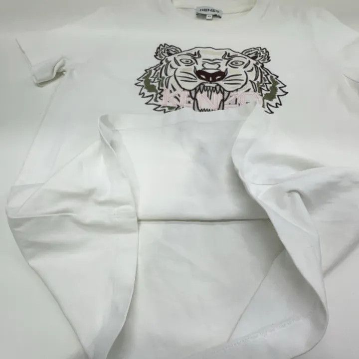 Kenzo Kenzo Tiger Logo Cotton T-Shirt for Women 0079 Size XS / US 0-2 / IT 36-38 - 7 Thumbnail