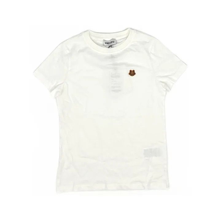 Kenzo KENZO White Short-Sleeve Embroidered T-Shirt 0079 Size XS / US 0-2 / IT 36-38 - 2 Thumbnail