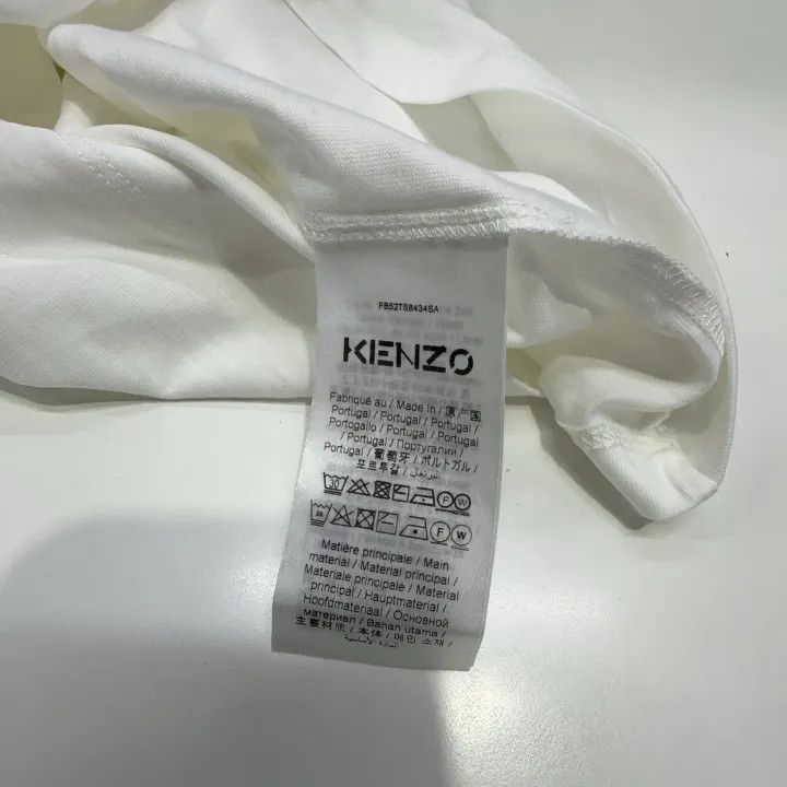 Kenzo KENZO White Short-Sleeve Embroidered T-Shirt 0079 Size XS / US 0-2 / IT 36-38 - 6 Thumbnail