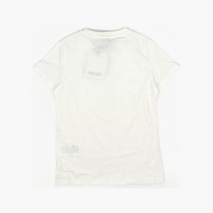 Kenzo KENZO White Short-Sleeve Embroidered T-Shirt 0079 Size XS / US 0-2 / IT 36-38 - 3 Thumbnail