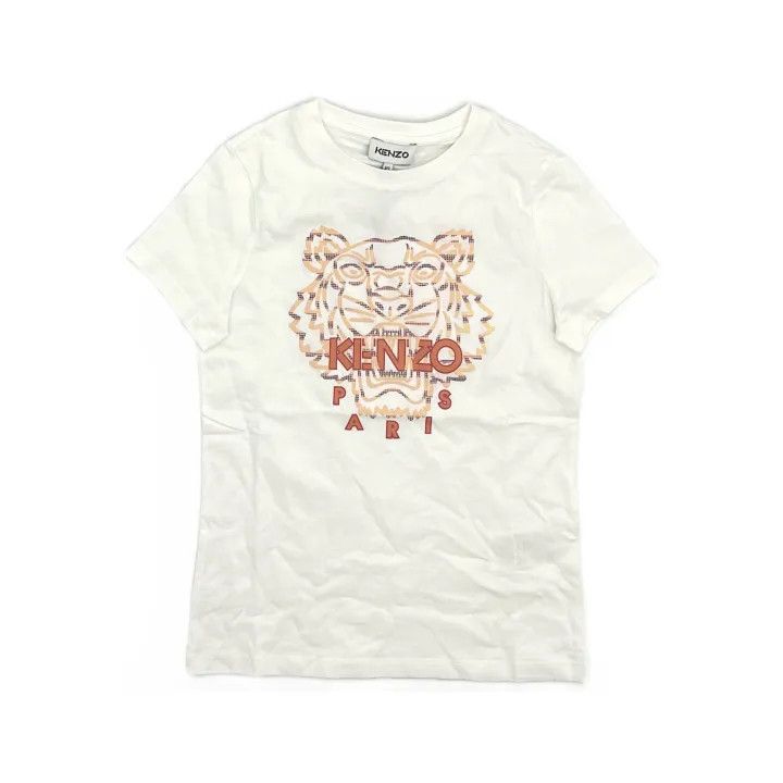 Kenzo KENZO White Tiger Print Short Sleeve T-Shirt 0079 Size XS / US 0-2 / IT 36-38 - 2 Thumbnail