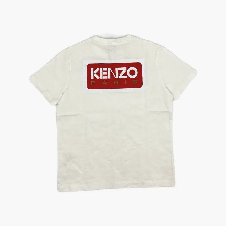 Kenzo Kenzo Casual White Logo Print T-Shirt for Women 0079 Size S / US 4 / IT 40 - 3 Thumbnail