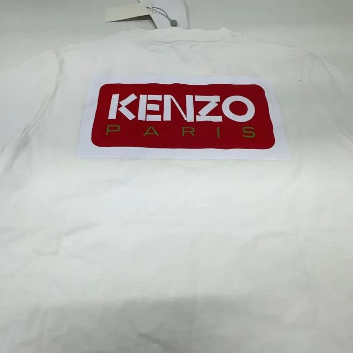 Kenzo Kenzo Casual White Logo Print T-Shirt for Women 0079 Size S / US 4 / IT 40 - 10 Thumbnail