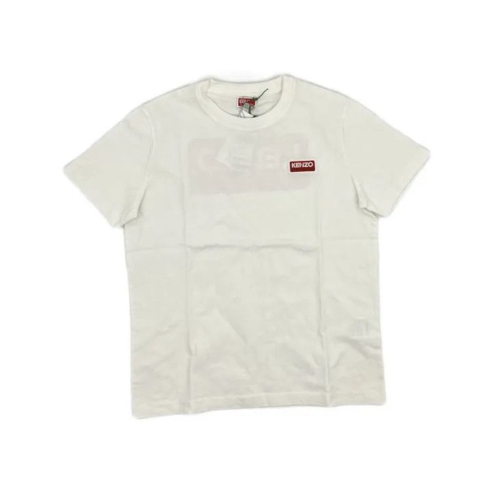 Kenzo Kenzo Casual White Logo Print T-Shirt for Women 0079 Size S / US 4 / IT 40 - 2 Thumbnail